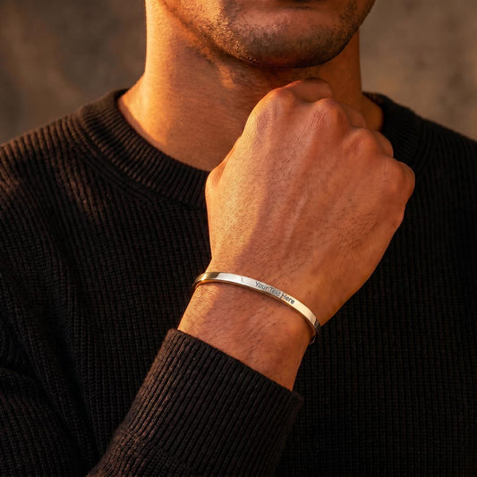 Engraved Cuff Bracelet, view 2