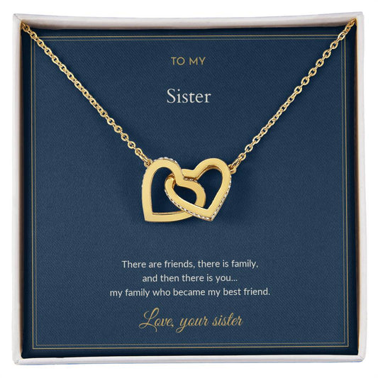 To My Sister Necklace - My Family Who Became My Best Friend, view 2
