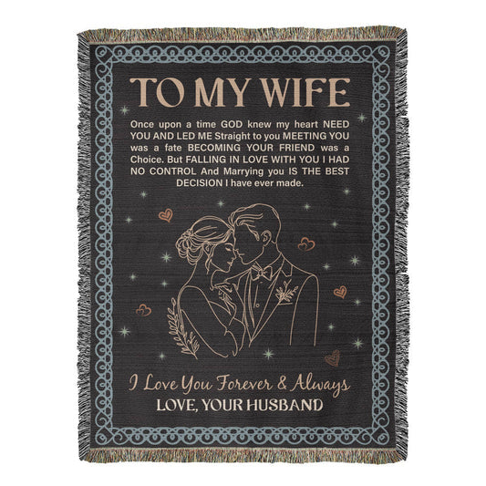To My Wife - Heirloom Woven Blanket, view 2