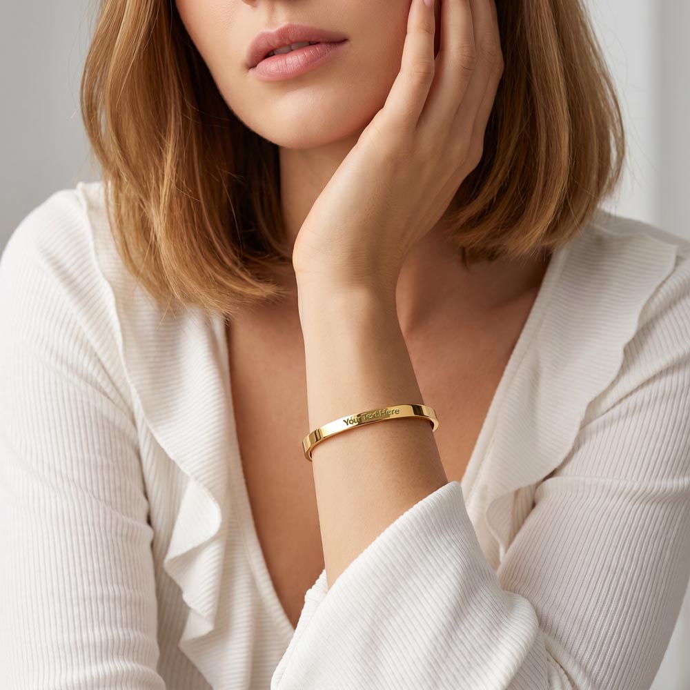 Engraved Cuff Bracelet, view 18