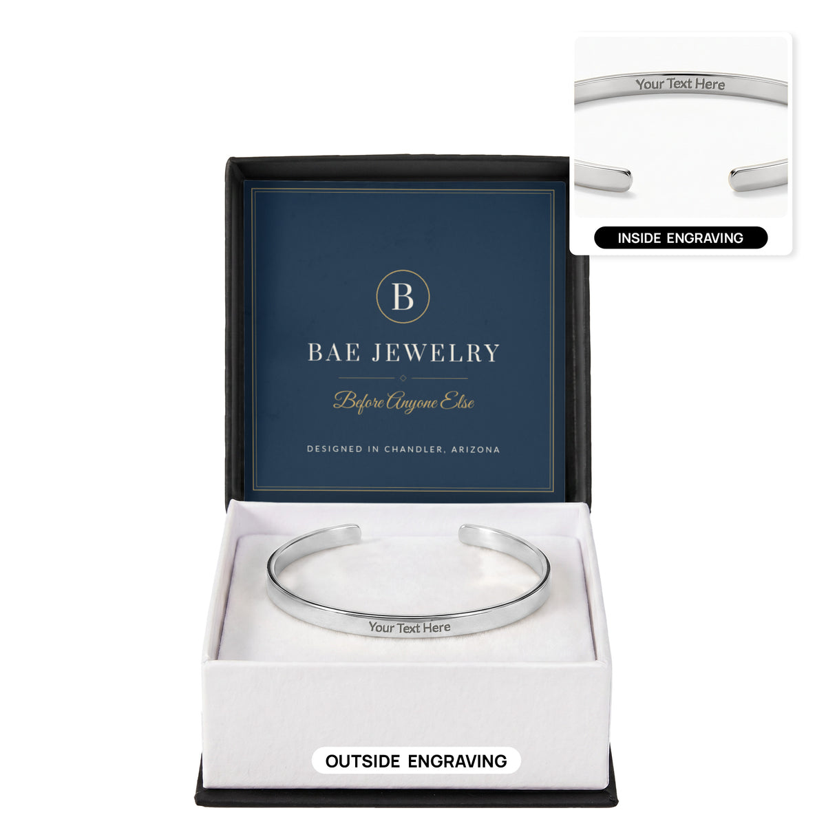Engraved Cuff Bracelet, view 16