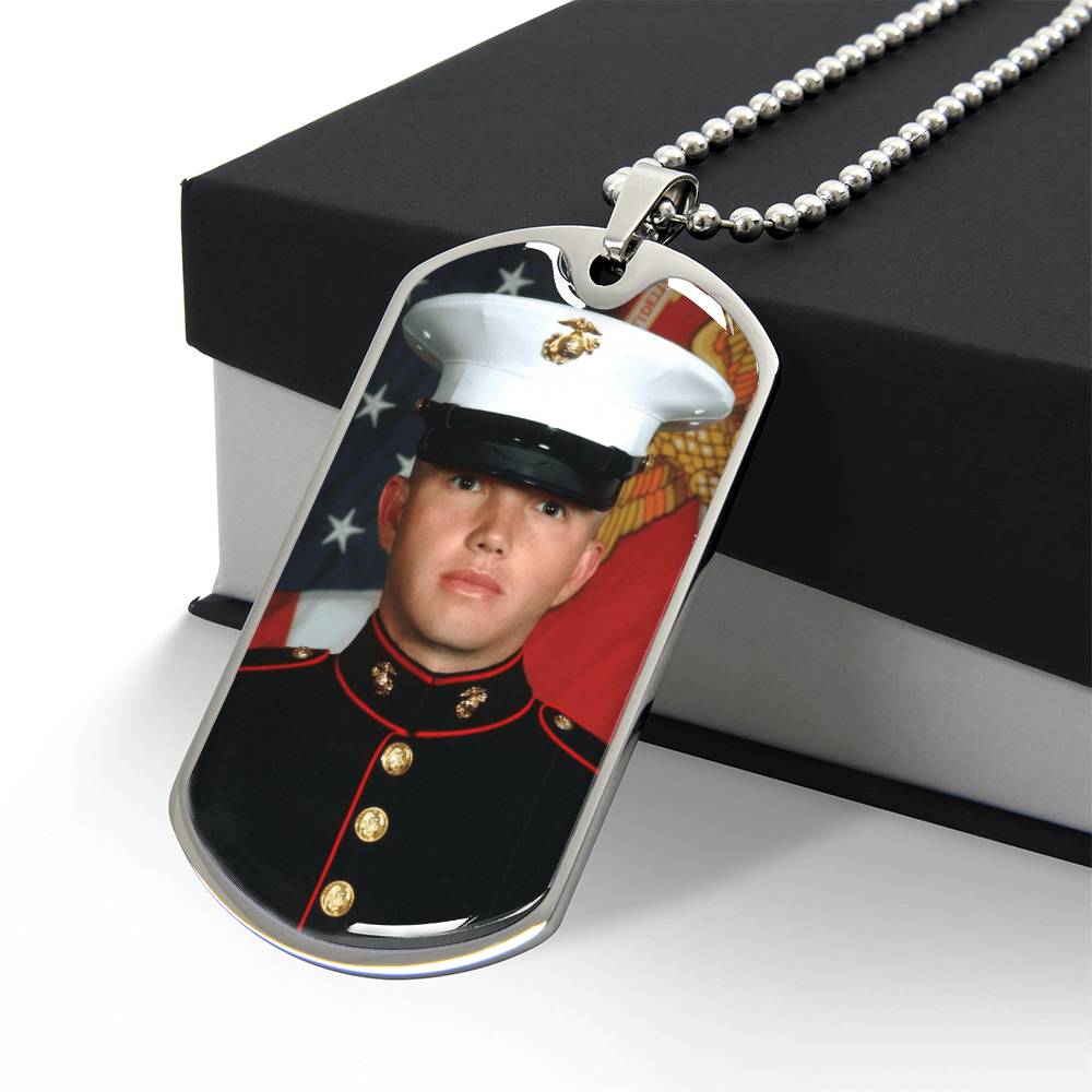 Photo Upload Dog Tag Necklace, view 6