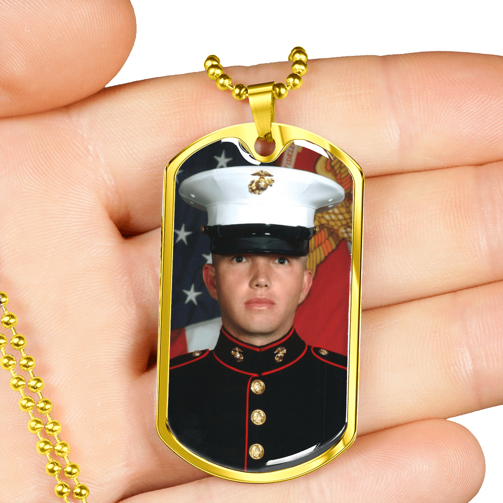 Photo Upload Dog Tag Necklace, view 7