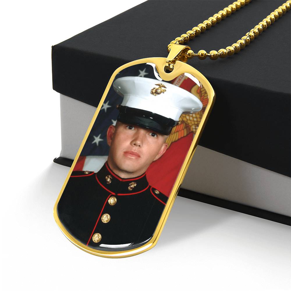 Photo Upload Dog Tag Necklace, view 8