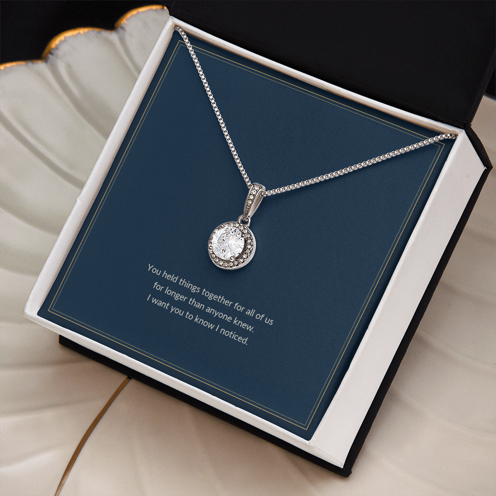 Eternal Hope necklace, on a keepsake card for Mom (view 3)