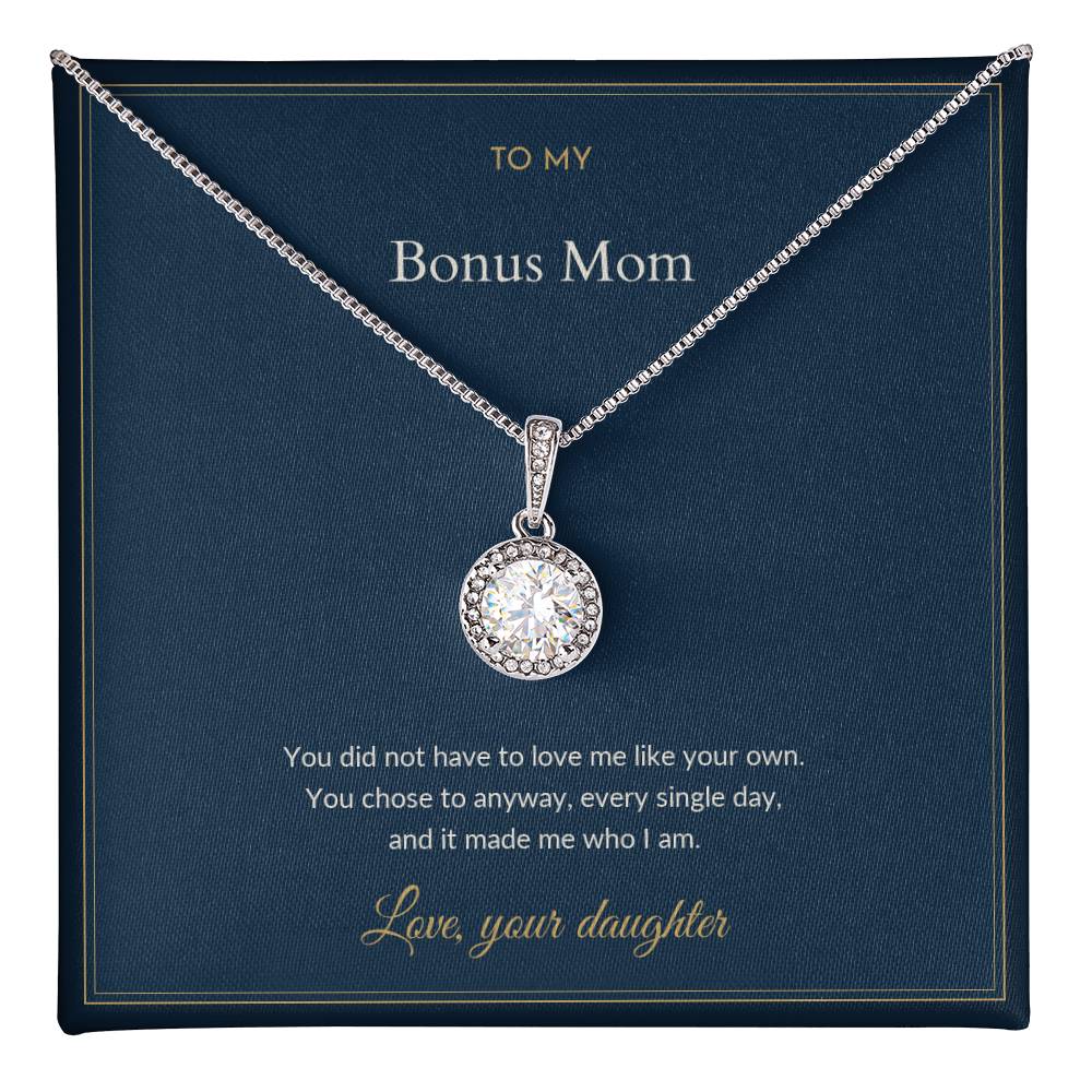 Eternal Hope necklace, on a keepsake card for Bonus Mom (view 1)