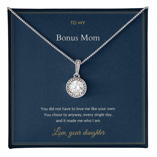 Eternal Hope necklace, on a keepsake card for Bonus Mom (view 1)