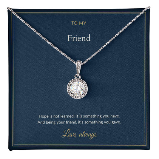 Eternal Hope necklace, on a keepsake card for Friend (view 1)
