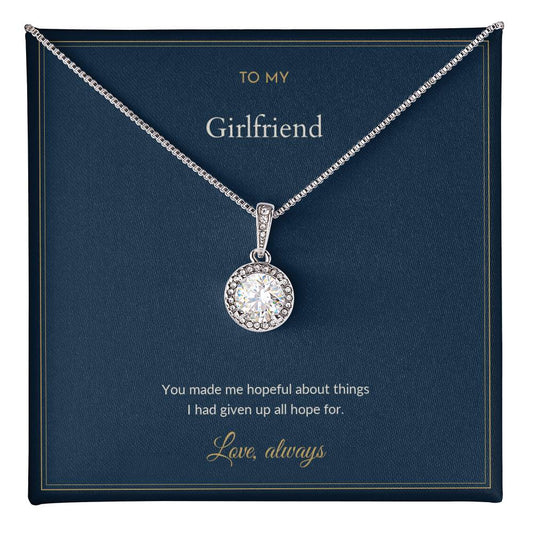 Eternal Hope necklace, on a keepsake card for Girlfriend (view 1)