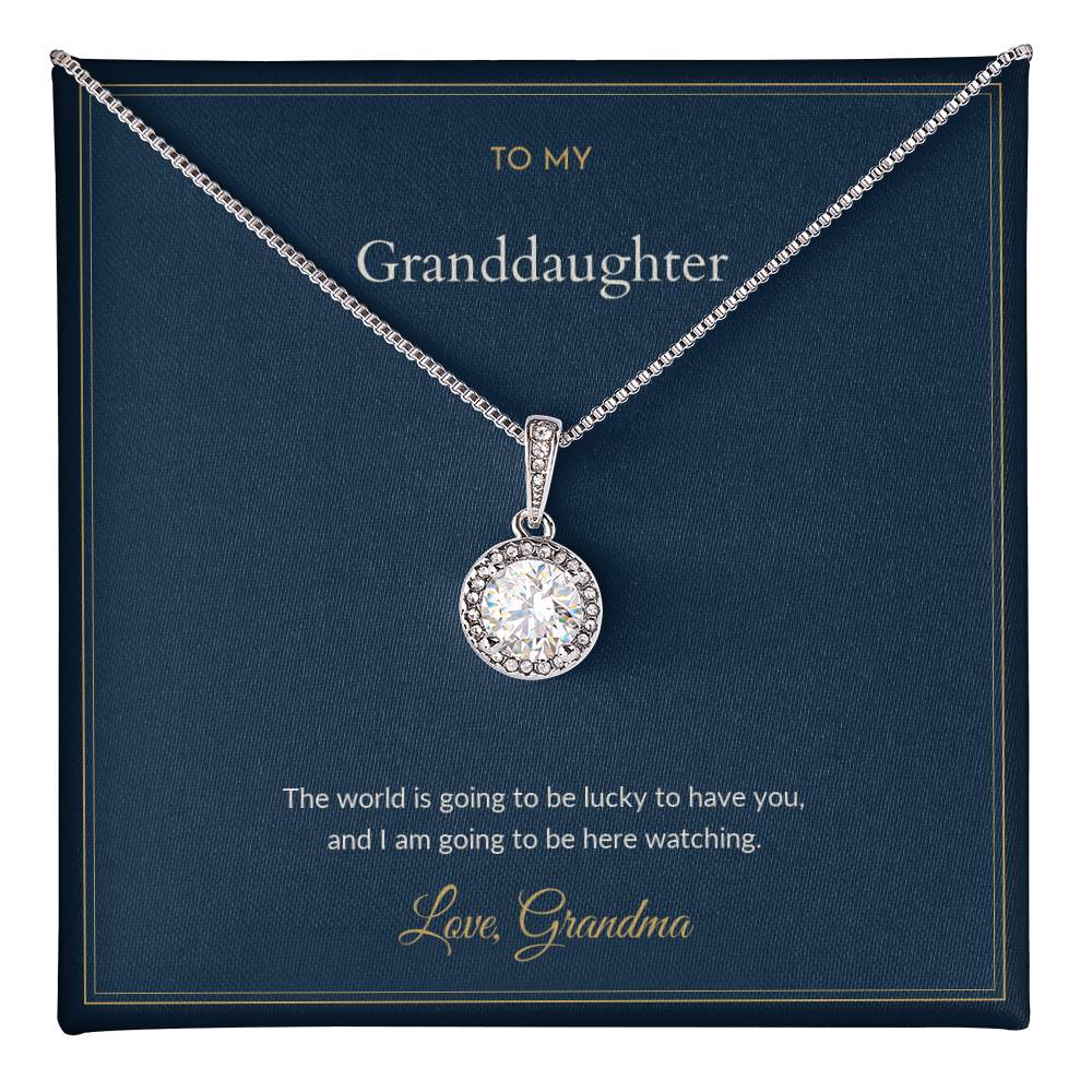 Eternal Hope necklace, on a keepsake card for Granddaughter (view 1)