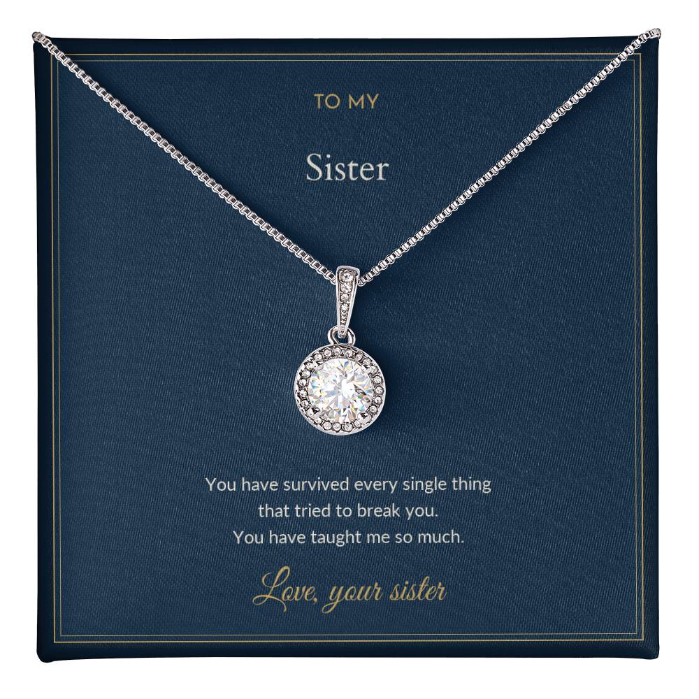 Eternal Hope necklace, on a keepsake card for Sister (view 1)
