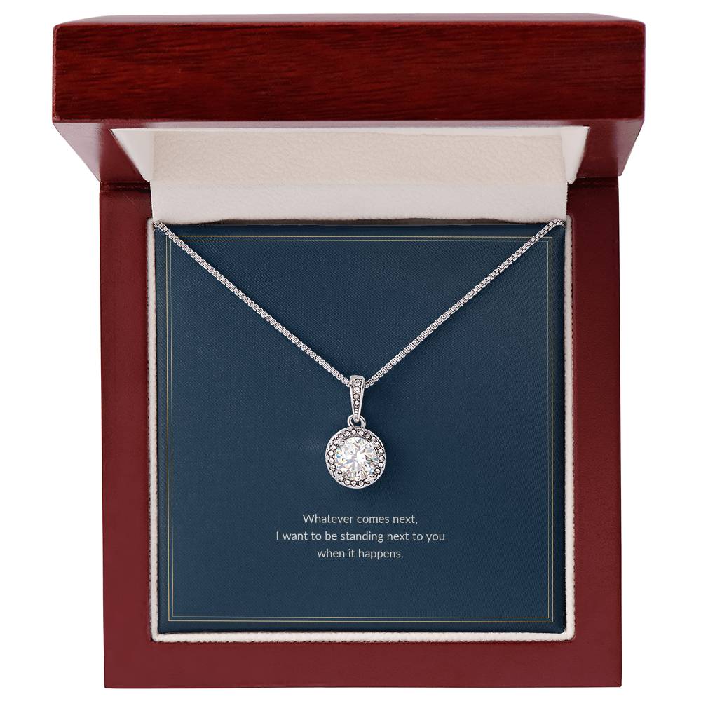 Eternal Hope necklace, on a keepsake card for Girlfriend, in a luxury wooden box (view 1)