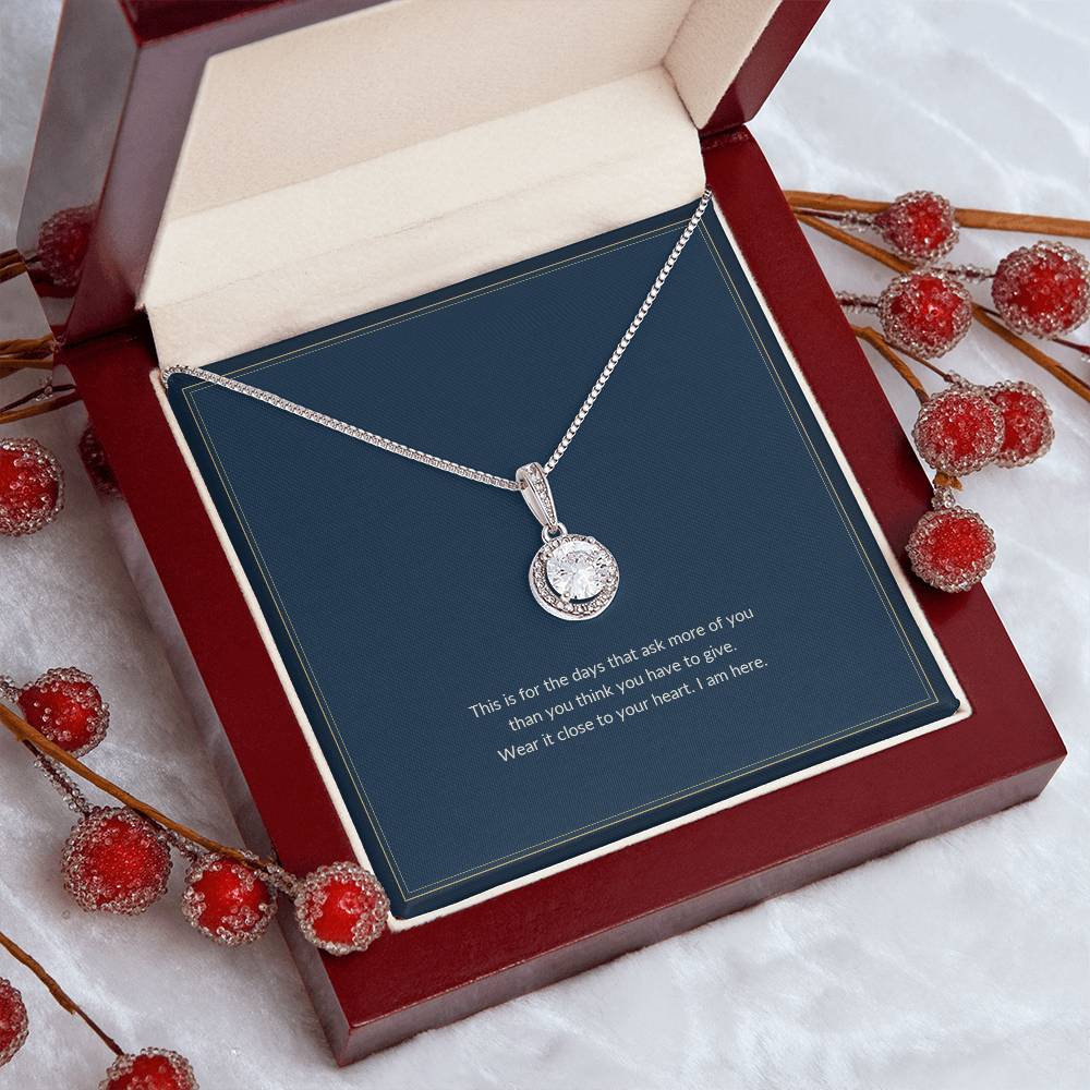 Eternal Hope necklace, on a keepsake card for Daughter, in a luxury wooden box (view 3)