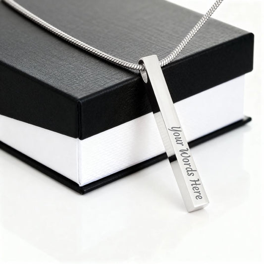 4-Sided Stick Necklace