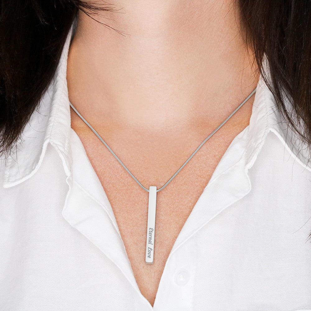 4-Sided Stick Necklace, view 4