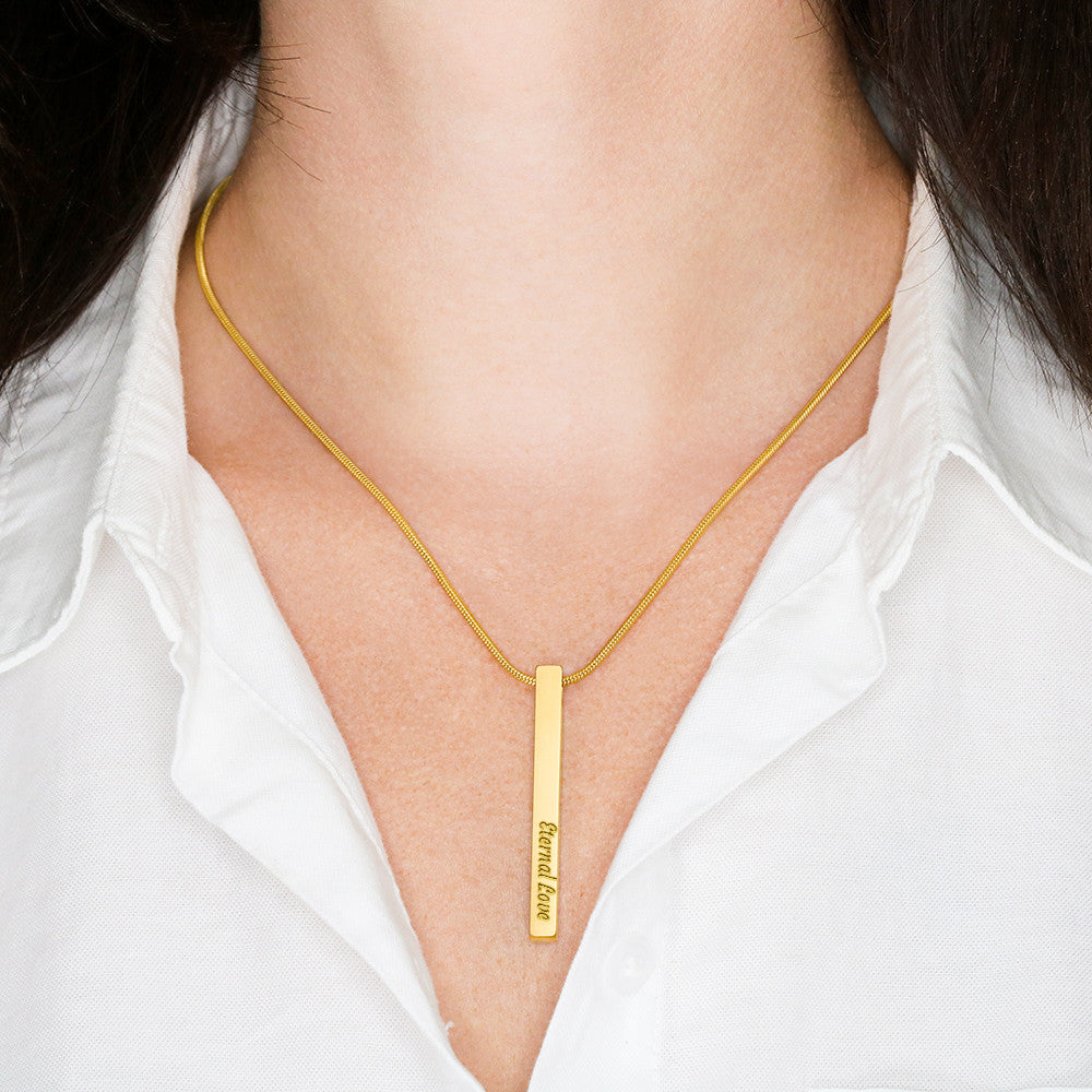 4-Sided Stick Necklace, view 7