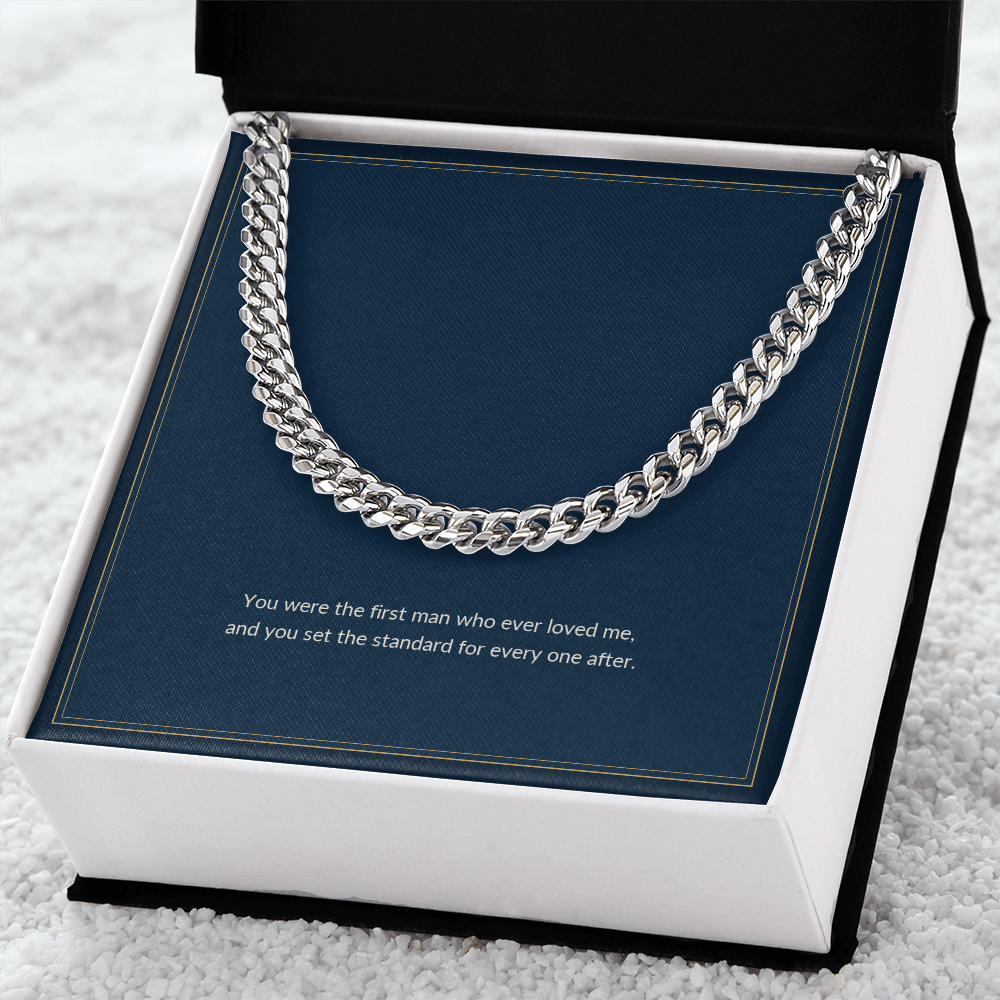 Cuban Link necklace, on a keepsake card for Dad (view 4)