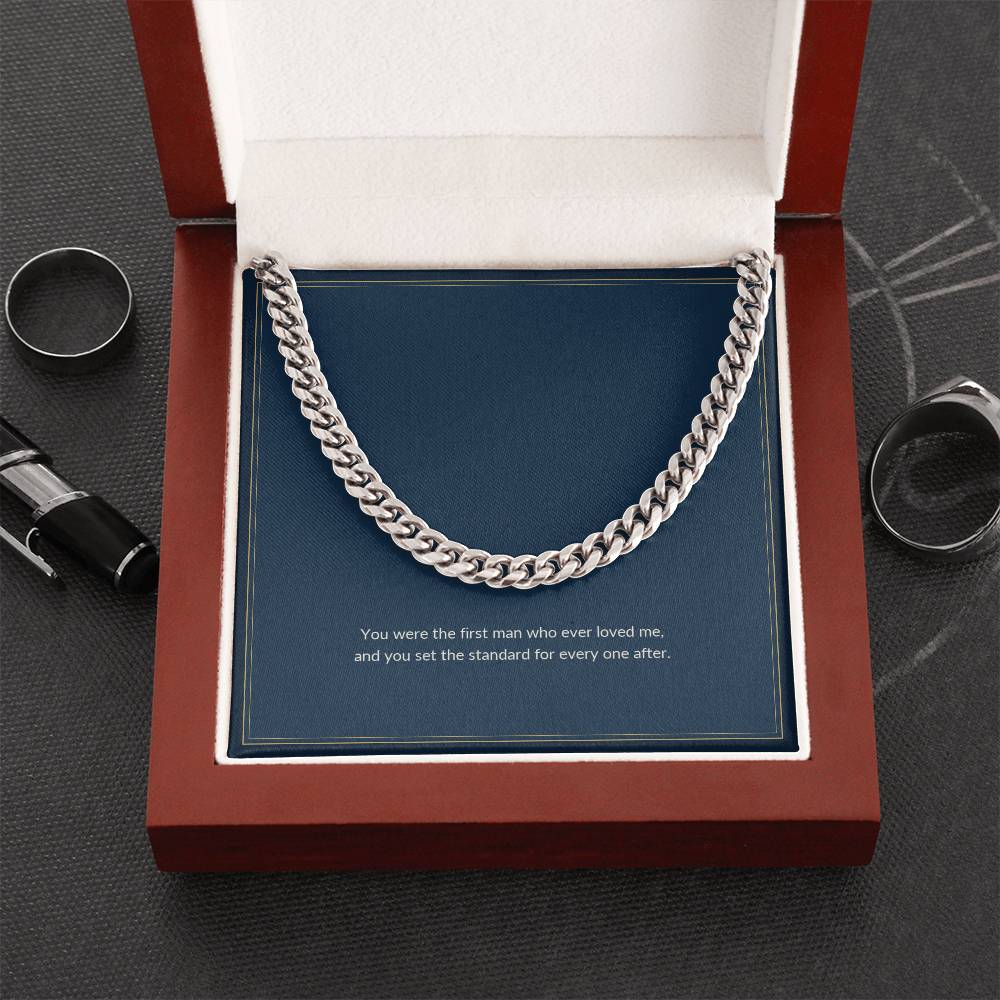 Cuban Link necklace, on a keepsake card for Dad (view 5)