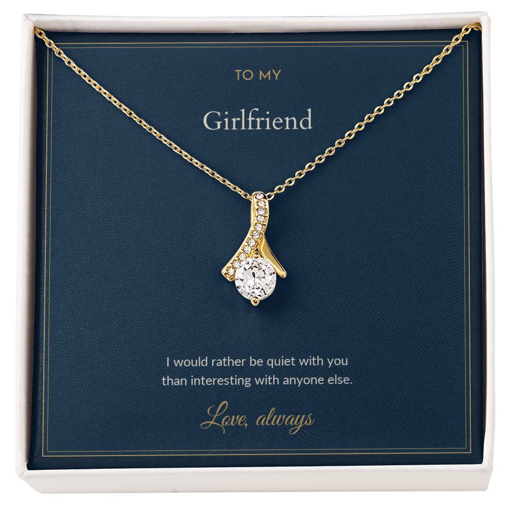 Alluring Beauty necklace, on a keepsake card for Girlfriend (view 2)