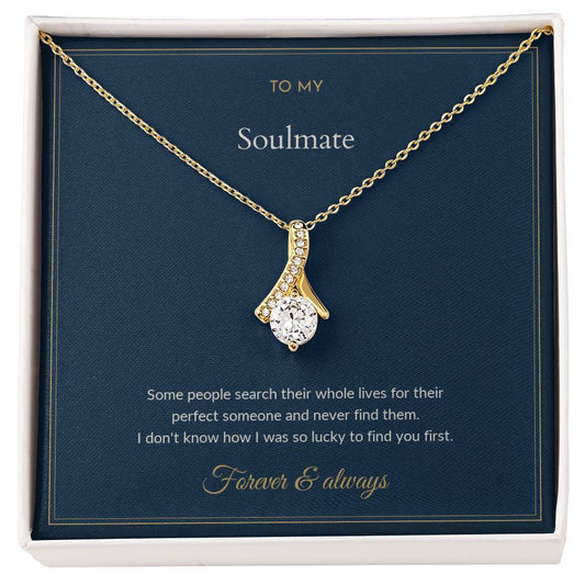 Alluring Beauty necklace, on a keepsake card for Soulmate (view 2)