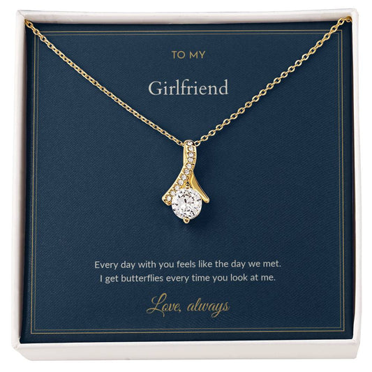 Alluring Beauty necklace, on a keepsake card for Girlfriend (view 2)