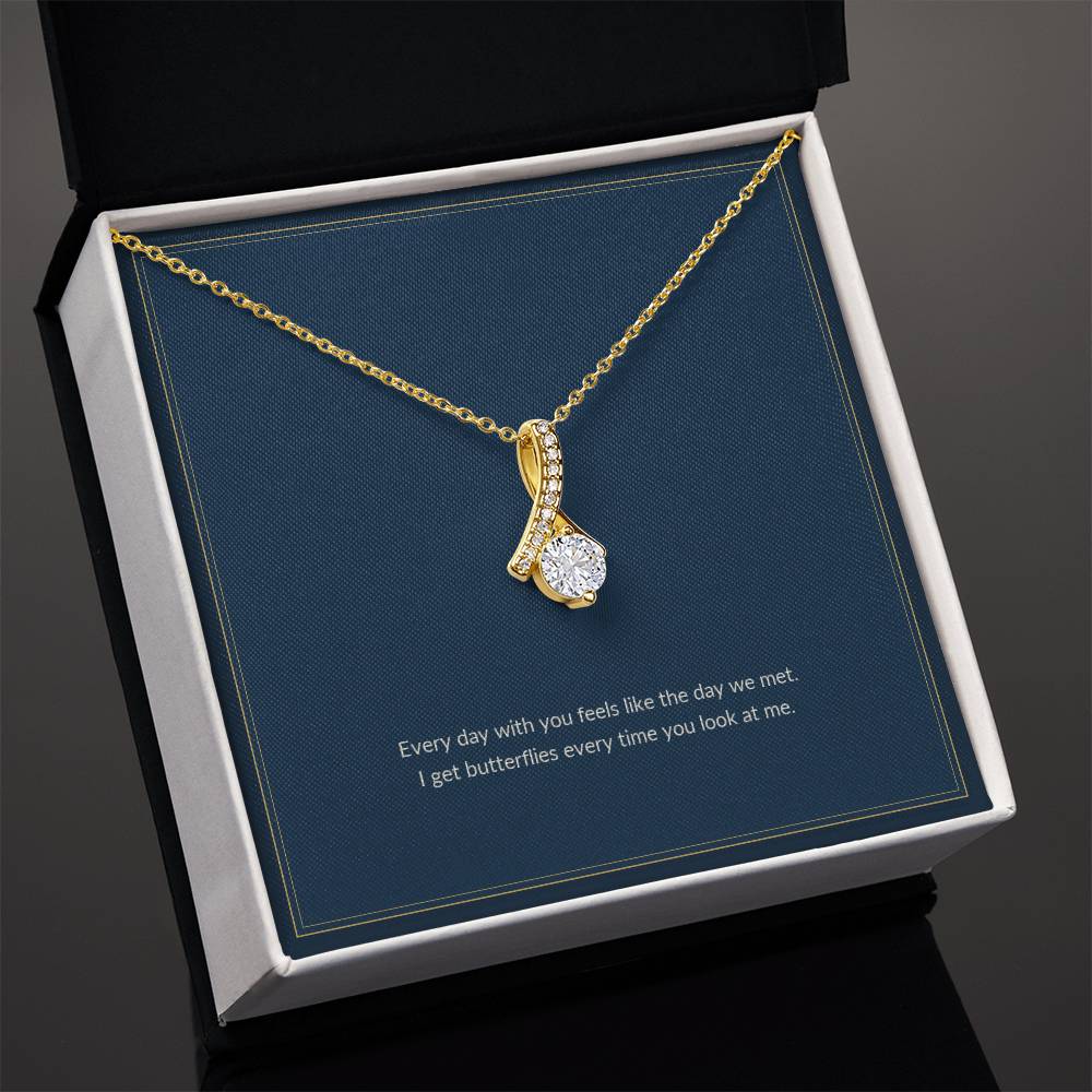 Alluring Beauty necklace, on a keepsake card for Girlfriend (view 4)