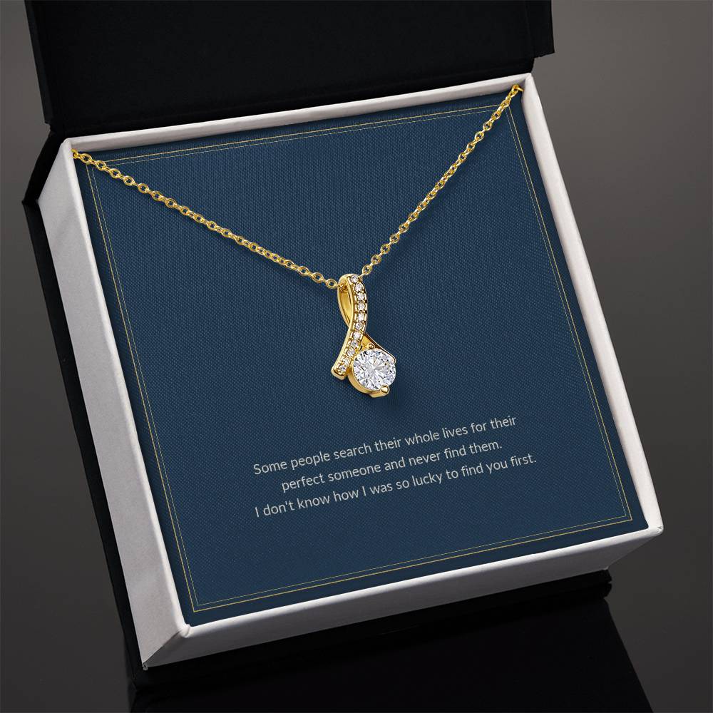 Alluring Beauty necklace, on a keepsake card for Soulmate (view 4)