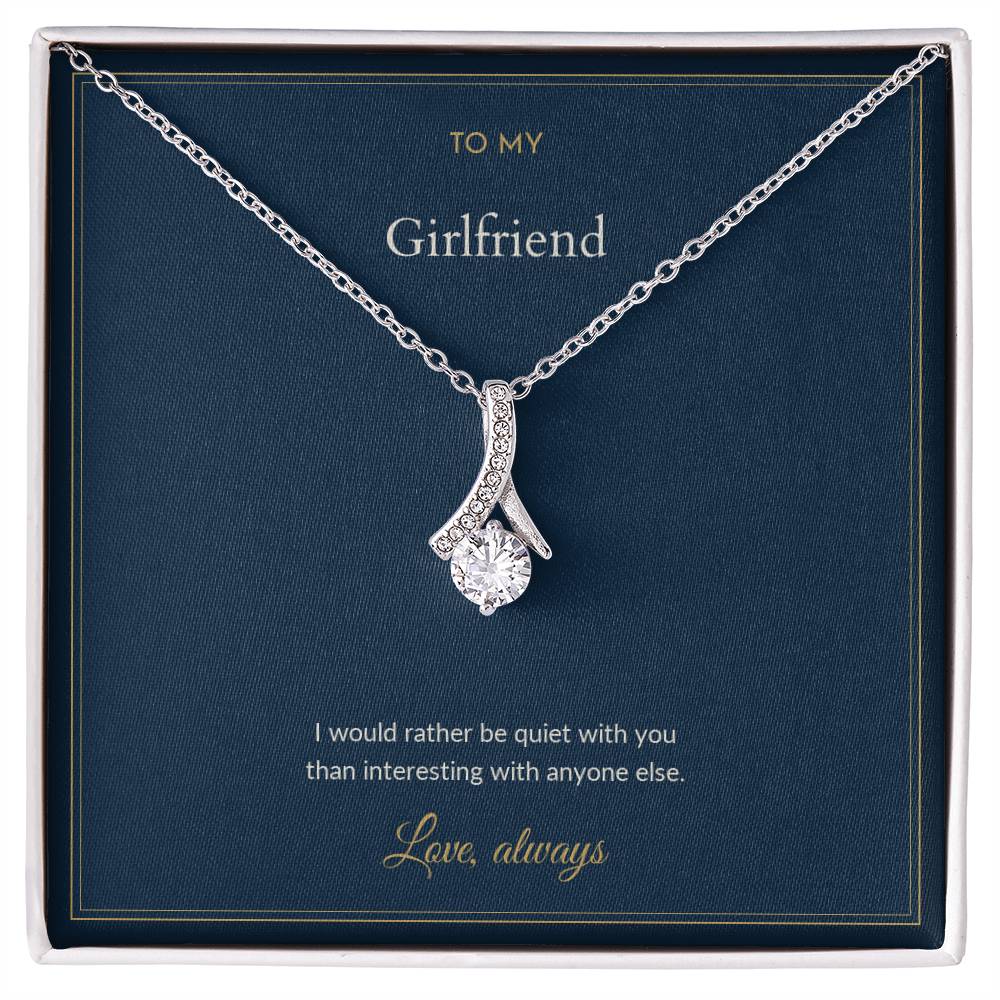 Alluring Beauty necklace, on a keepsake card for Girlfriend (view 1)