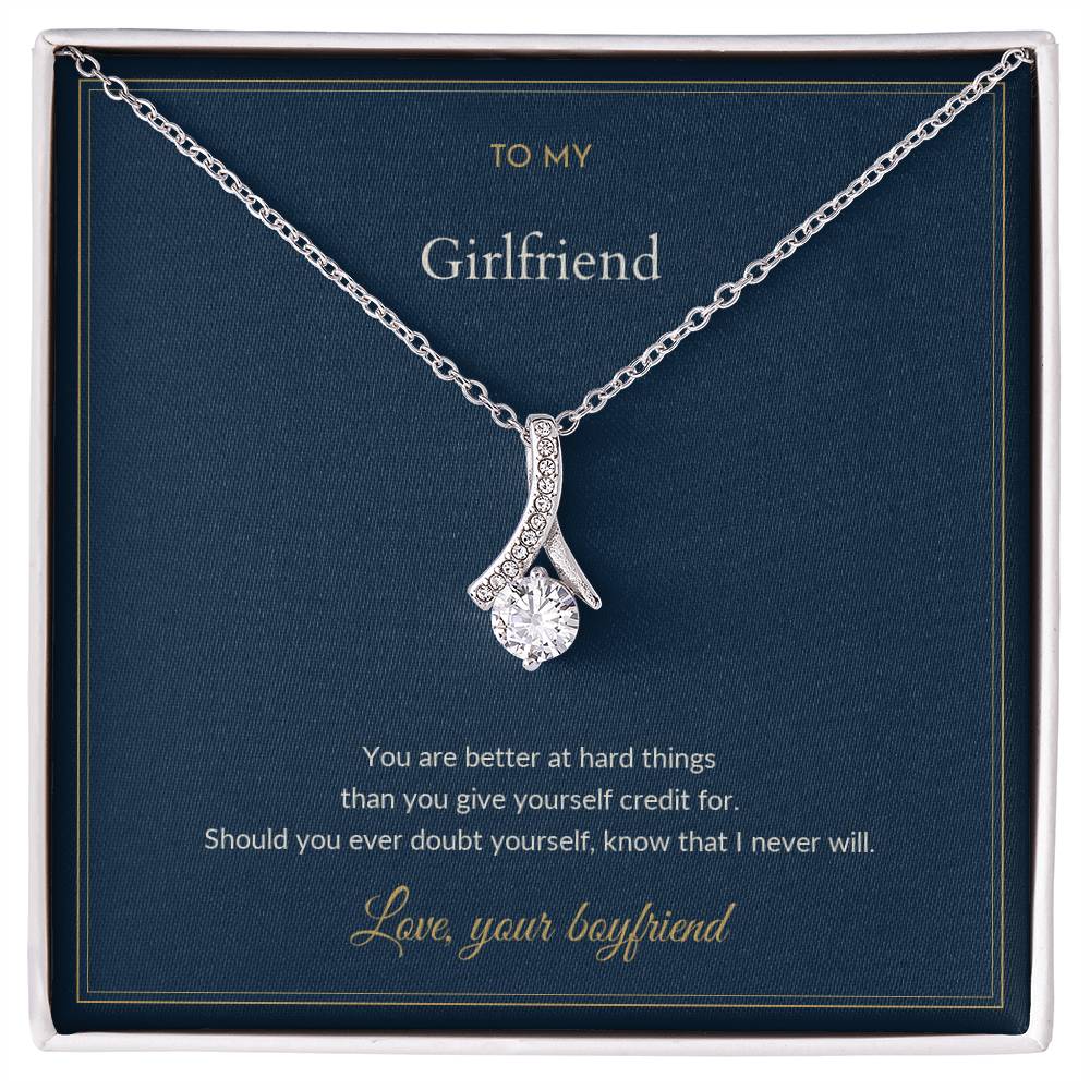 Alluring Beauty necklace, on a keepsake card for Girlfriend (view 1)
