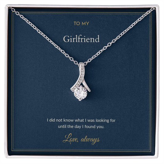 Alluring Beauty necklace, on a keepsake card for Girlfriend (view 1)