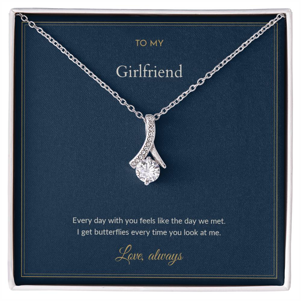 Alluring Beauty necklace, on a keepsake card for Girlfriend (view 1)