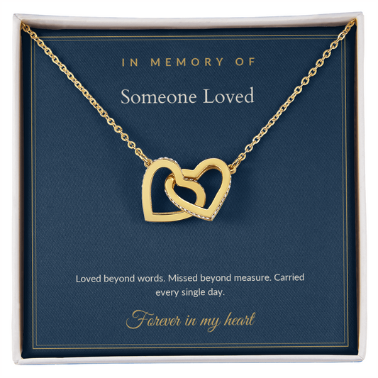 In Memory Of Necklace - Personalized Memorial Gift with Their Name