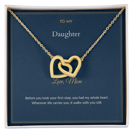 To My Daughter Necklace - You Had My Whole Heart, Personalized Gift from Mom