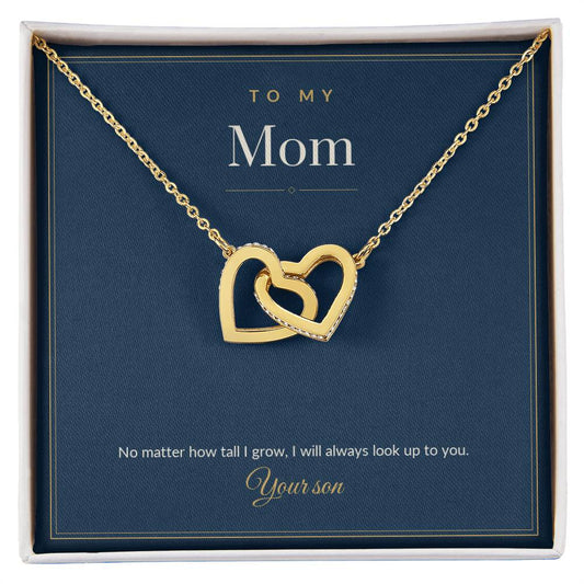 To My Mom Necklace from Son - I Will Always Look Up to You