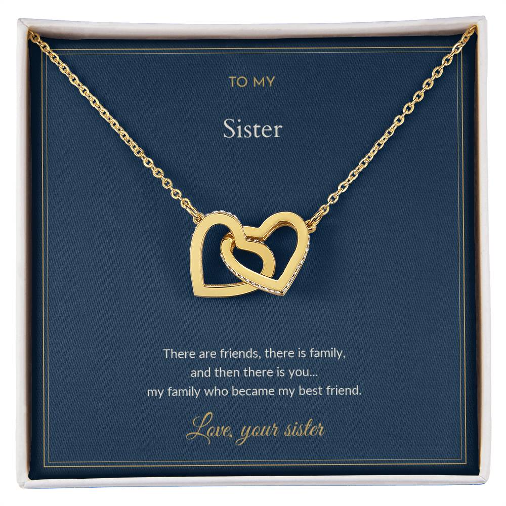 To My Sister Necklace - My Family Who Became My Best Friend, view 2
