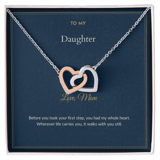 To My Daughter Necklace - You Had My Whole Heart, Personalized Gift from Mom