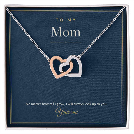 To My Mom Necklace from Son - I Will Always Look Up to You