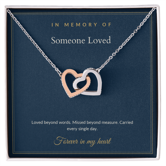 In Memory Of Necklace - Personalized Memorial Gift with Their Name