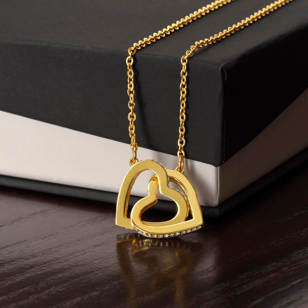 Interlocking Hearts Necklace, view 3