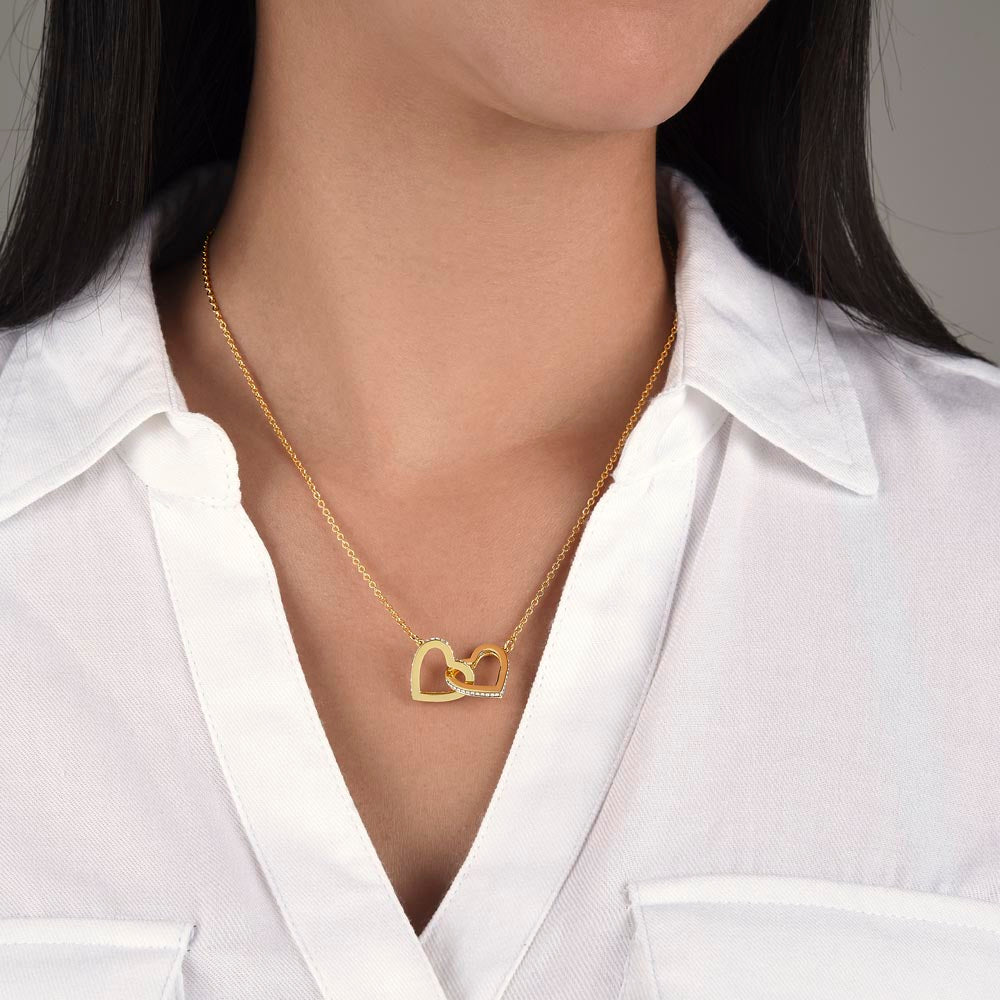 Interlocking Hearts Necklace, view 4