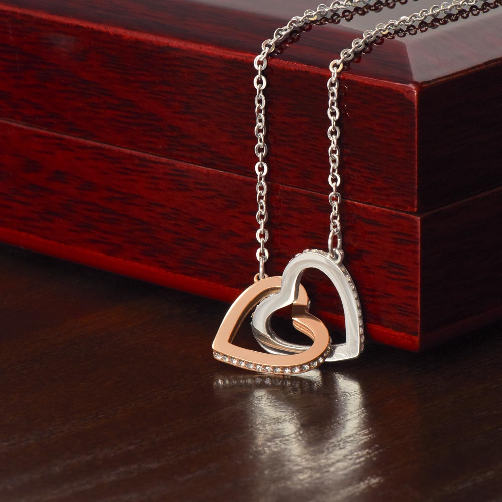 Interlocking Hearts Necklace, view 5