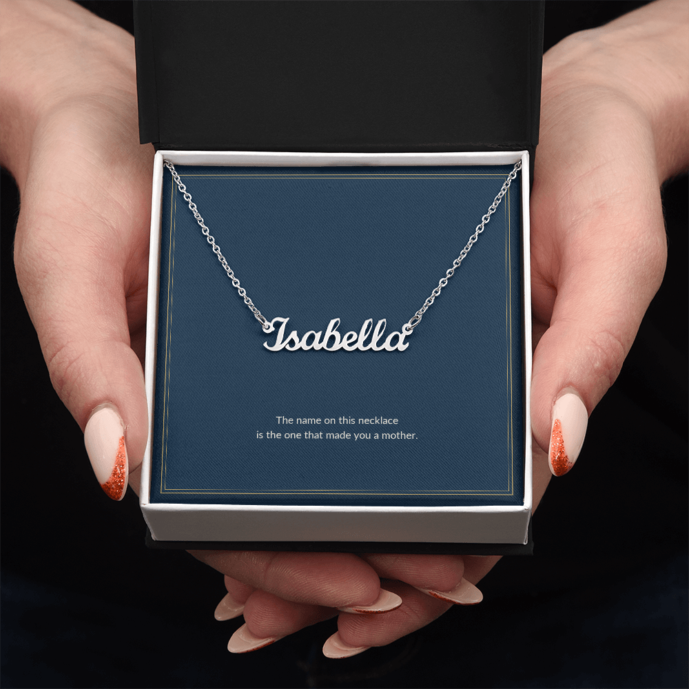Custom Name necklace, on a keepsake card (view 3)