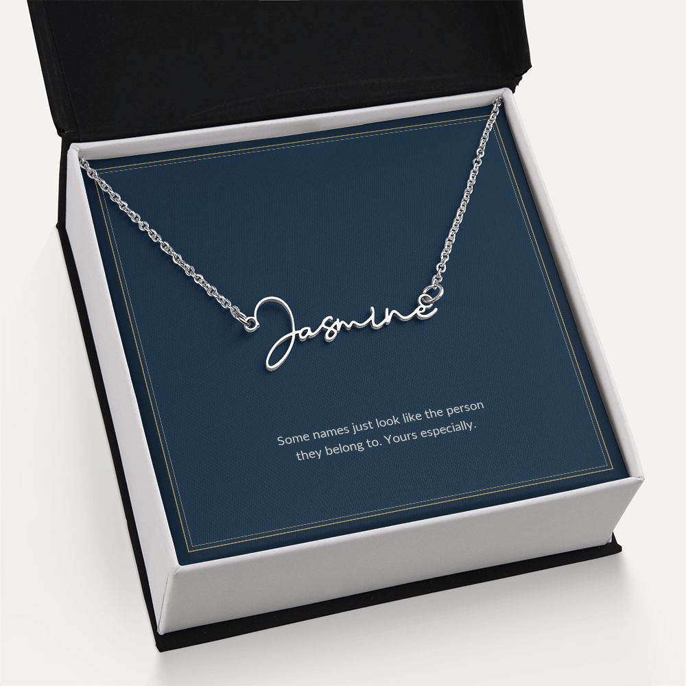 To My Girlfriend Necklace - Some Names Look Like The Person