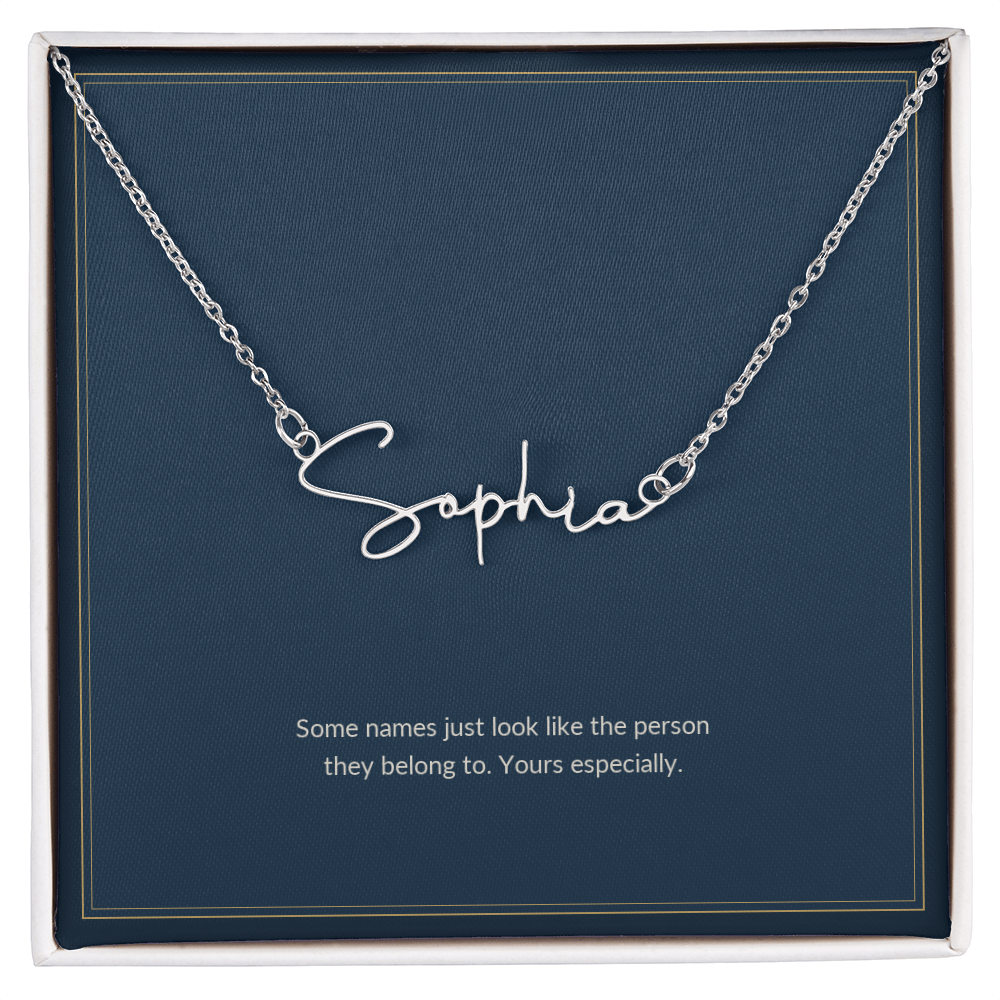 To My Girlfriend Necklace - Some Names Look Like The Person