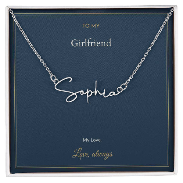 To My Girlfriend Necklace - My Love