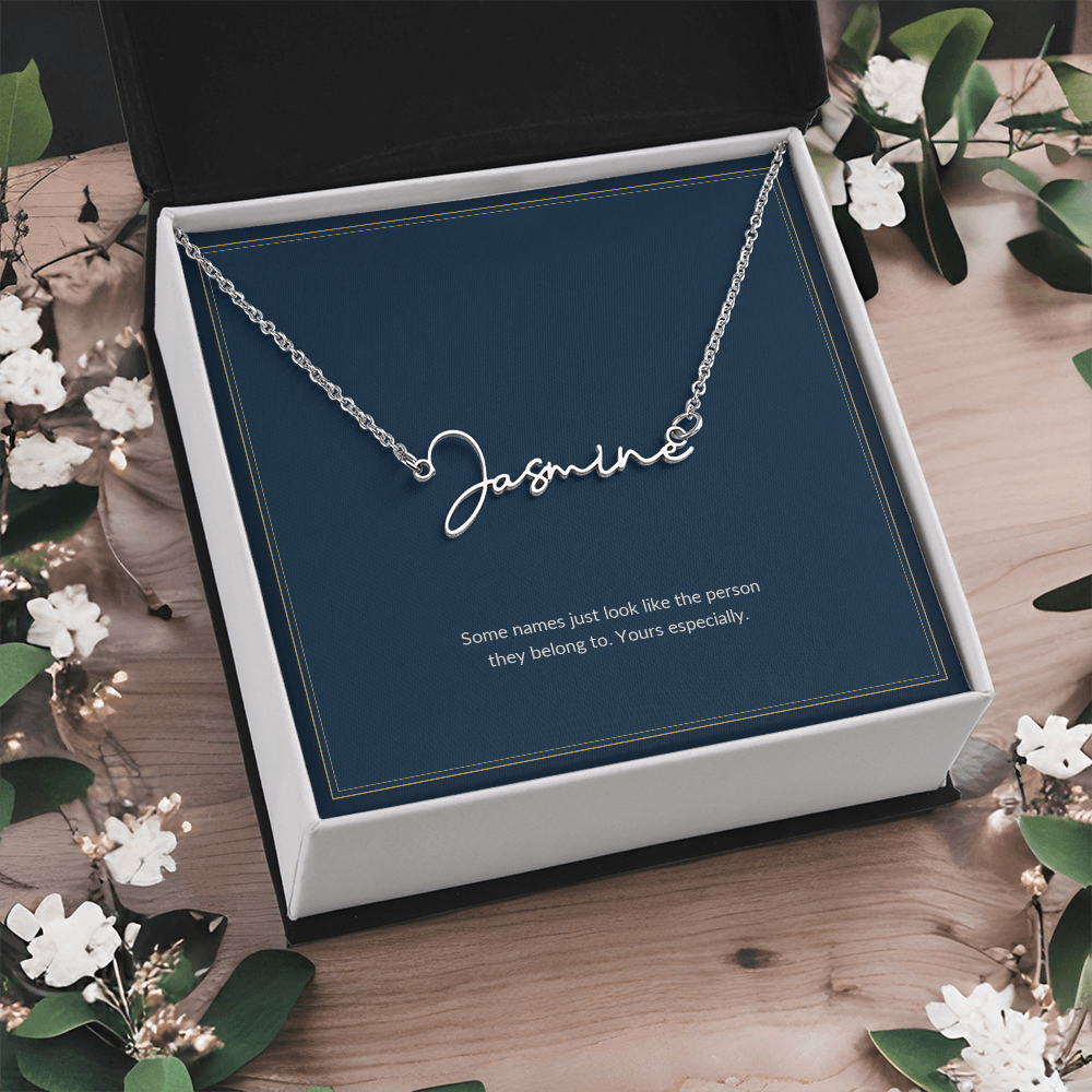 To My Girlfriend Necklace - Some Names Look Like The Person
