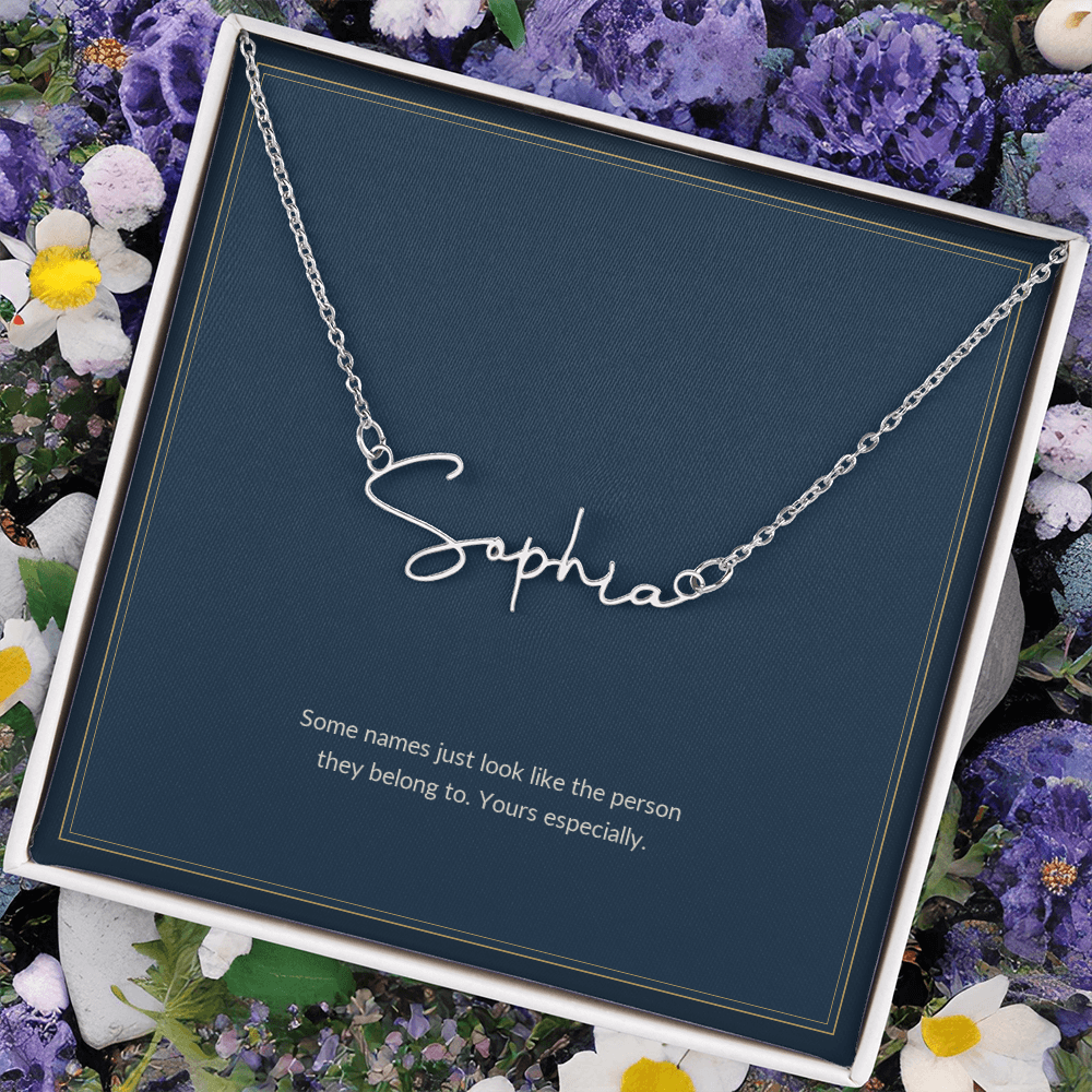 To My Girlfriend Necklace - Some Names Look Like The Person