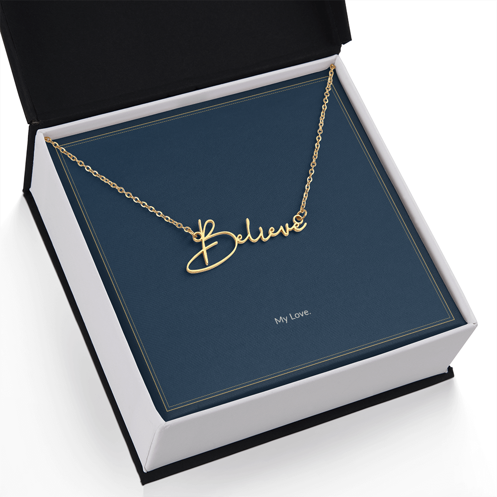 To My Girlfriend Necklace - My Love