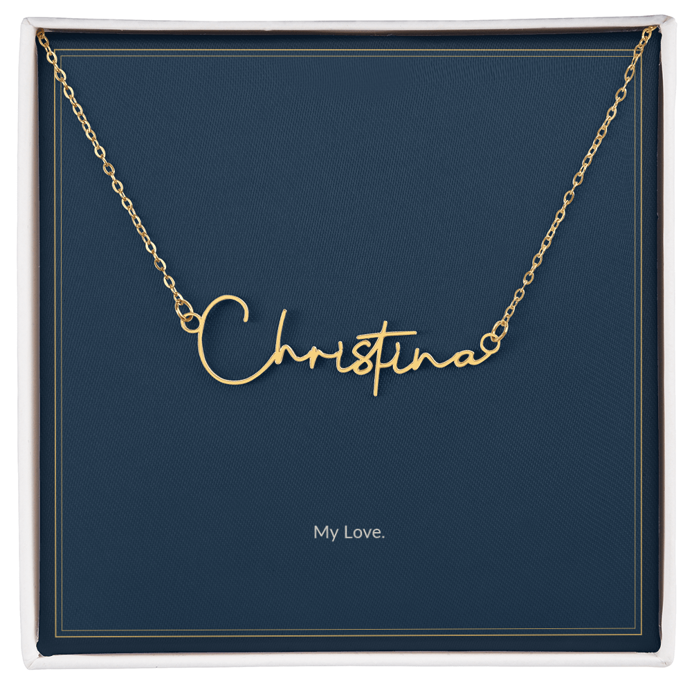 To My Girlfriend Necklace - My Love