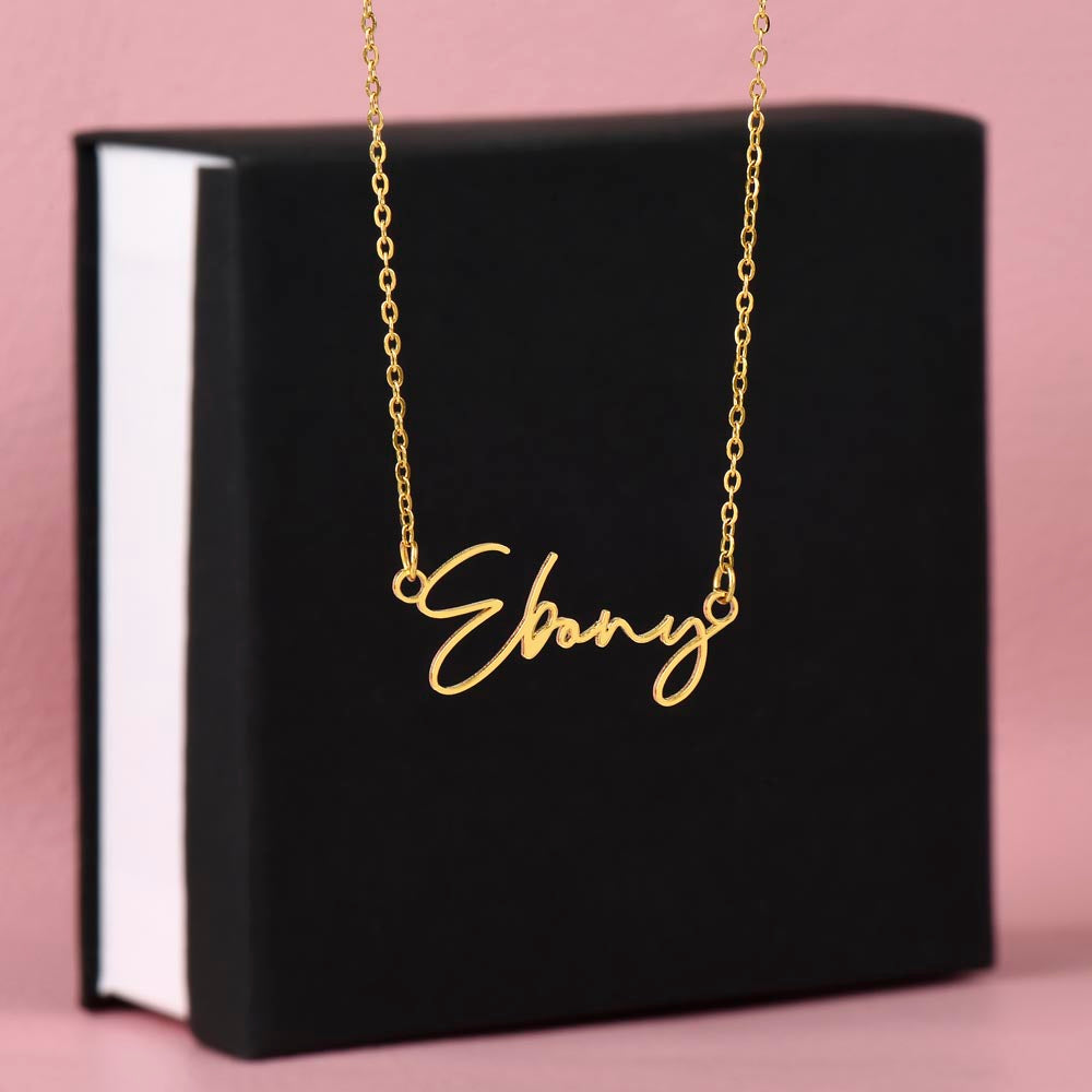 To My Daughter Necklace - The Most Beautiful Name In The World, from Mom